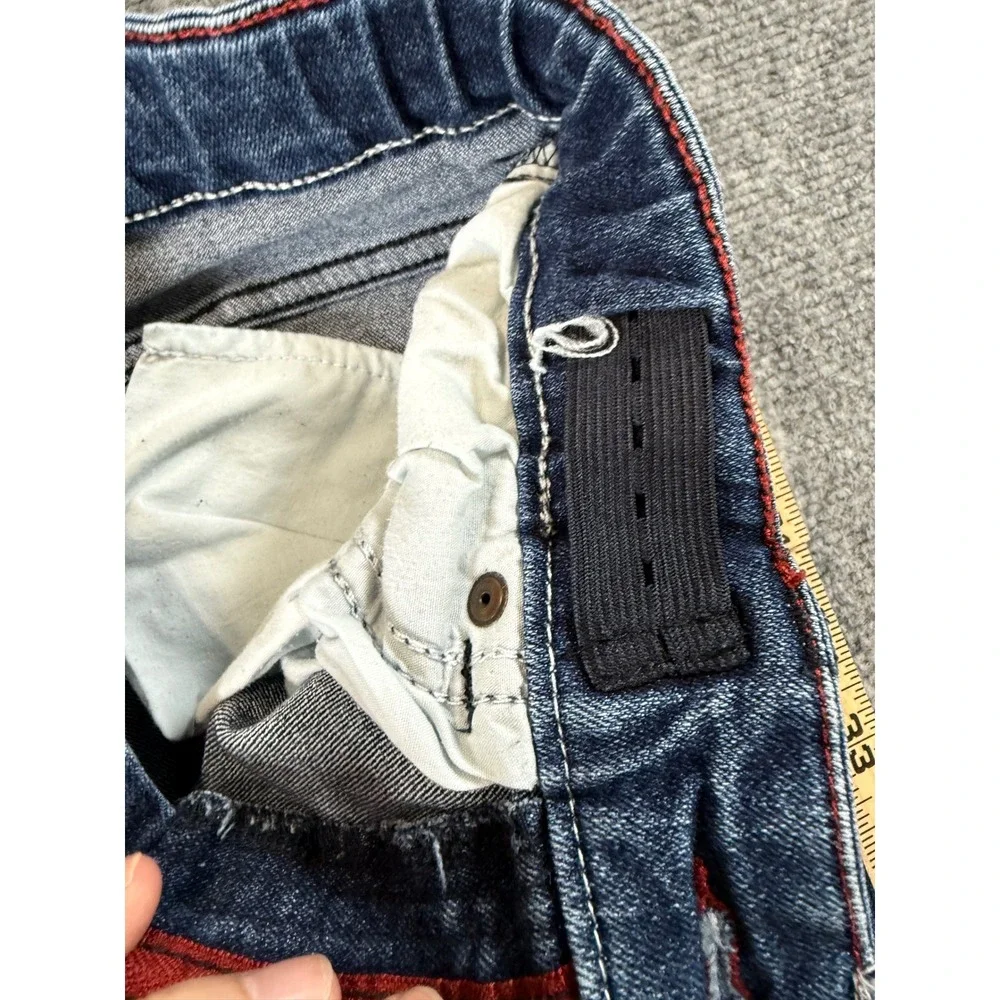 Tommy Hilfiger Straight Leg Jeans Size 12 Dark Wash Adjustable Waist EUC